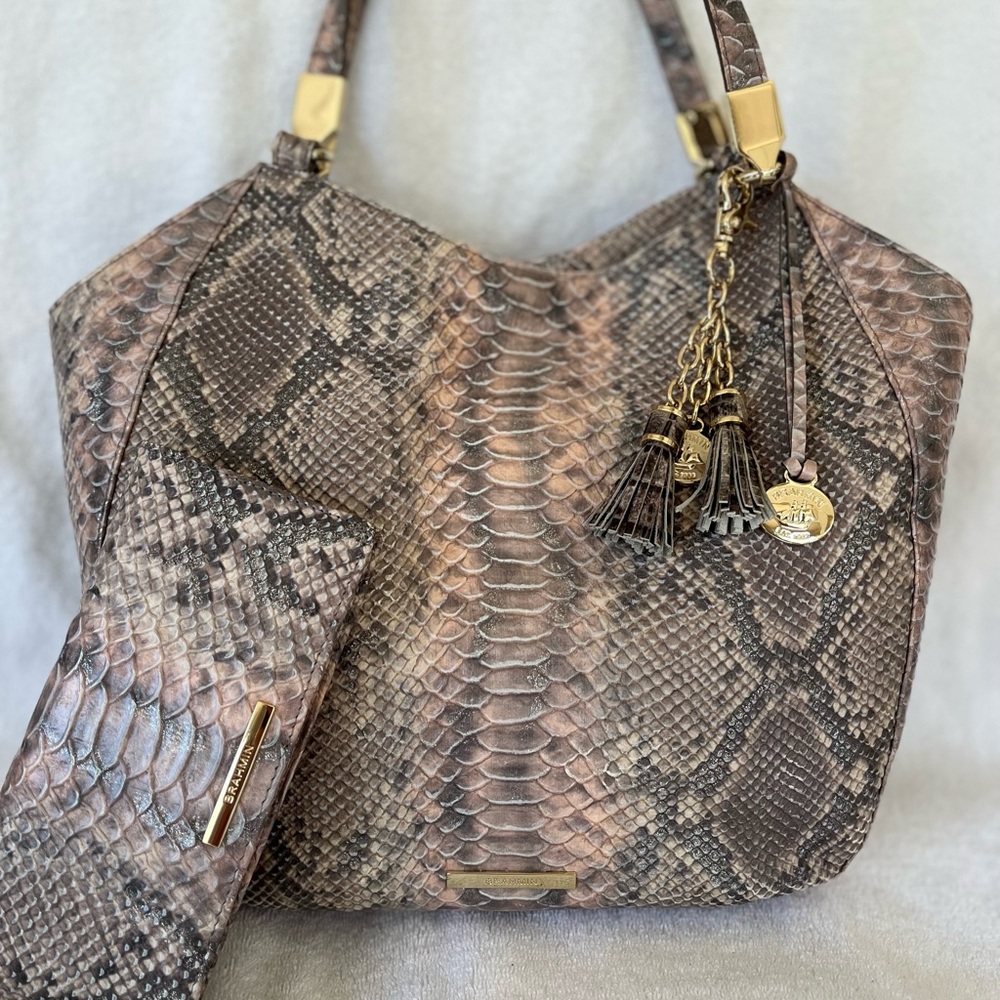 Brahmin Marianne Chiffon Mare purse and matching Ady wallet &